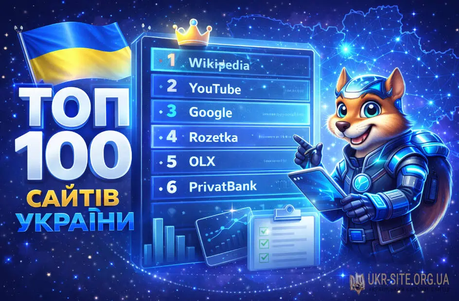 Топ 100 сайтів України