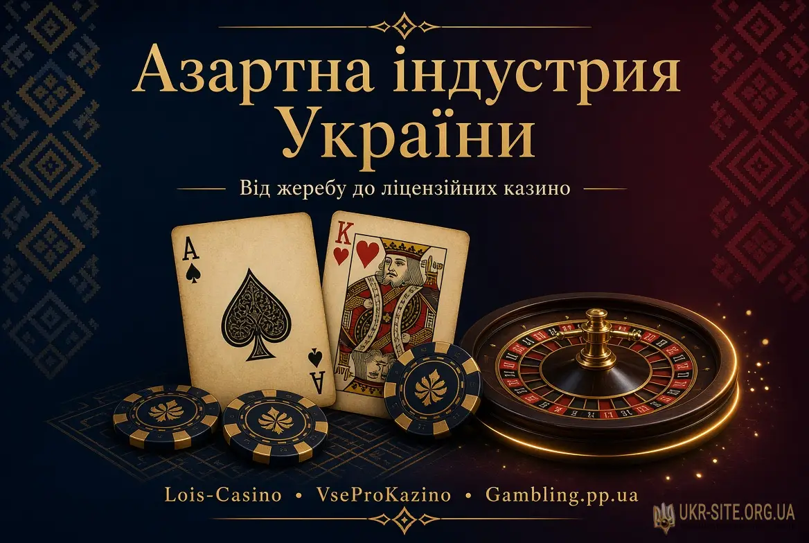 Історія та сучасність азартної індустрії України: огляди, ліцензії та цифрові ресурси